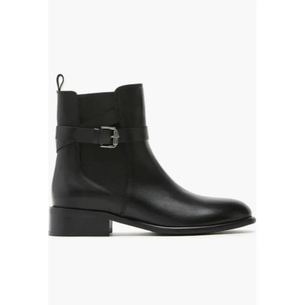 La Canadienne Aiden City Dry Waterproof Black Leather Boots Sz 38 NEW $550